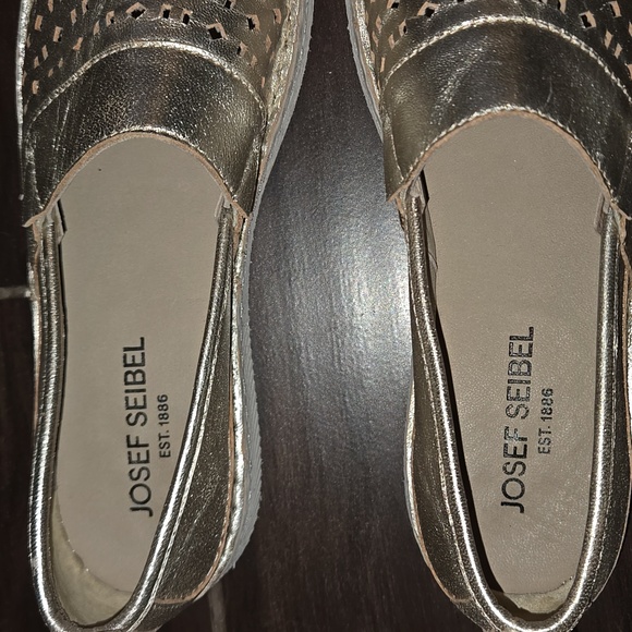 Josef Seibel Sofie 27 Platnium Slip-On Loafers Sz 40 - Picture 9 of 10